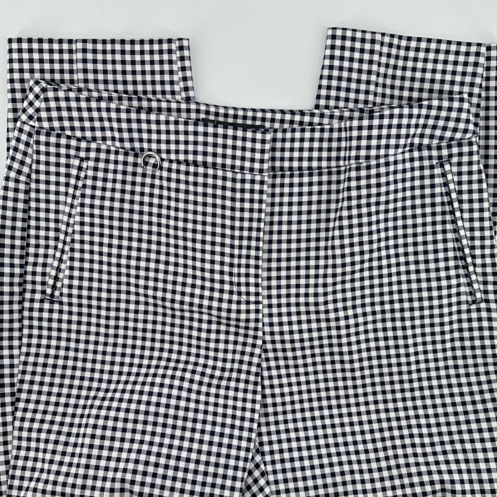Adrianna Papell Women's Kate Fit Gingham Capri Pant NWT $89 Cotton Pockets Sz 8 - Picture 2 of 11